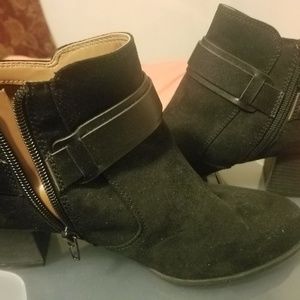 Black ankle boots